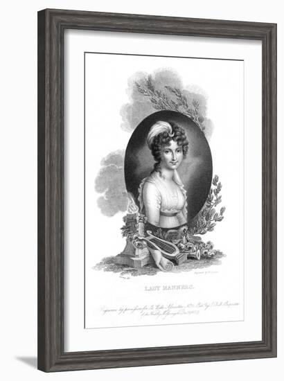 Lady Catherine Manners-Richard Cosway-Framed Art Print