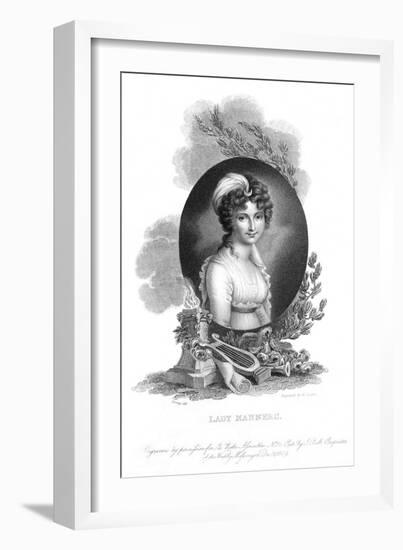 Lady Catherine Manners-Richard Cosway-Framed Art Print