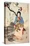 Lady Chiyo, One Hundred Aspects of the Moon-Yoshitoshi Tsukioka-Stretched Canvas