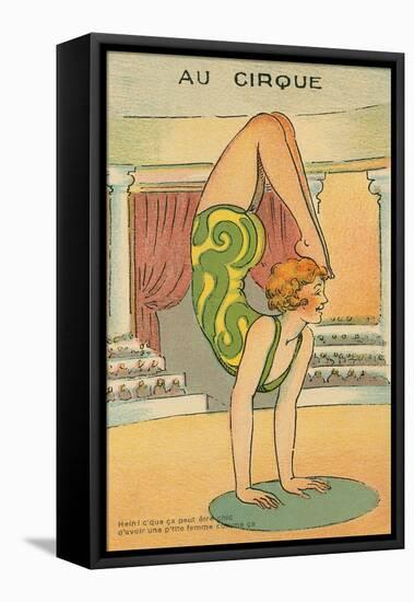 Lady Circus Acrobat-null-Framed Stretched Canvas