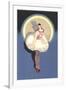 Lady Circus Performer-null-Framed Art Print