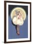 Lady Circus Performer-null-Framed Art Print