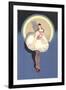 Lady Circus Performer-null-Framed Art Print