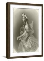 Lady Clementina Villiers-Alfred-edward Chalon-Framed Giclee Print