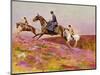 Lady Currie with Her Sons Bill and Hamish Hunting on Exmoor-Cecil Aldin-Mounted Giclee Print