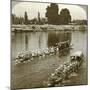 Lady Curzxon Travelling on the State Barge of the Maharaja, Kashmir, India, C1900s-Underwood & Underwood-Mounted Photographic Print