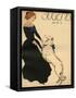 Lady Dance with Dog-null-Framed Stretched Canvas