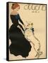 Lady Dance with Dog-null-Framed Stretched Canvas