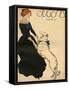 Lady Dance with Dog-null-Framed Stretched Canvas