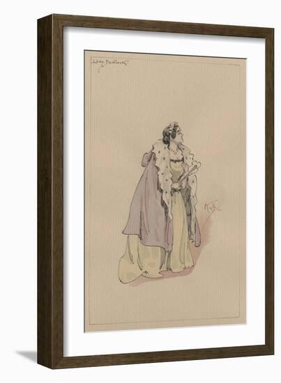 Lady Dedlock, C.1920s-Joseph Clayton Clarke-Framed Giclee Print