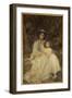 Lady Dickson-Poynder and Her Daughter Joan, C.1905 (Oil on Canvas)-James Jebusa Shannon-Framed Premium Giclee Print