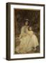 Lady Dickson-Poynder and Her Daughter Joan, C.1905 (Oil on Canvas)-James Jebusa Shannon-Framed Giclee Print