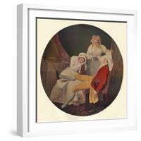 'Lady Easy's Steinkirk: A Scene from 'The Fearless Husband' by Colley Cibber (Act V, Scene 5)'-Francis Wheatley-Framed Giclee Print