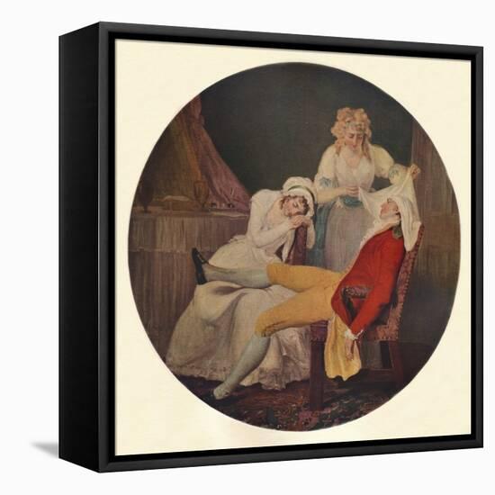 'Lady Easy's Steinkirk: A Scene from 'The Fearless Husband' by Colley Cibber (Act V, Scene 5)'-Francis Wheatley-Framed Stretched Canvas