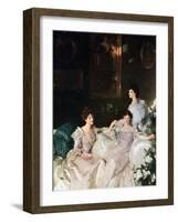 Lady Elcho, Mrs Tennant and Mrs Adeane, 1926-John Singer Sargent-Framed Giclee Print