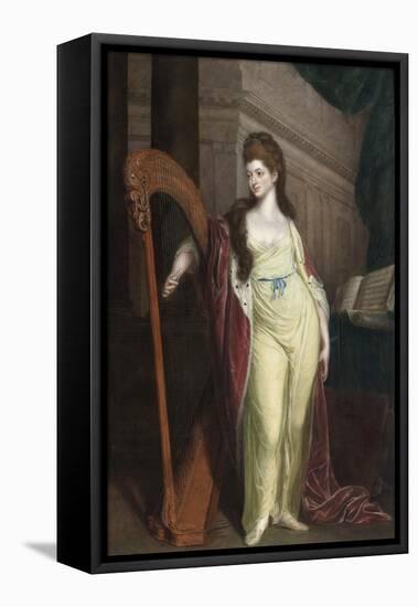 Lady Elisabeth Craven - Portrait of Elizabeth, Baroness Craven (1750-1828), Later Margravine of Bra-Thomas Beach-Framed Stretched Canvas