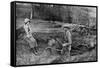 Lady Elizabeth Bowes-Lyon and the Duke of York at Her Hertfordshire Home Near Welwyn, 1923-null-Framed Stretched Canvas