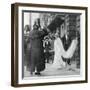 Lady Elizabeth Bowes-Lyon on Her Way to Be Married at Westminster Abbey, 26 April 1923-null-Framed Giclee Print