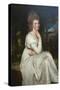 Lady Elizabeth Hamilton, Countess of Derby-George Romney-Stretched Canvas