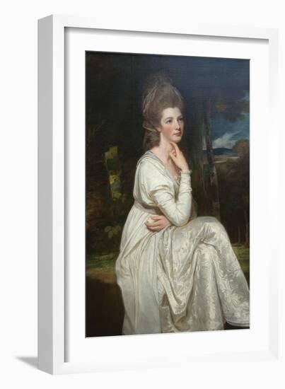 Lady Elizabeth Hamilton, Countess of Derby-George Romney-Framed Art Print