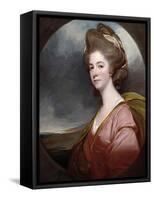 Lady Emilia Kerr-George Romney-Framed Stretched Canvas
