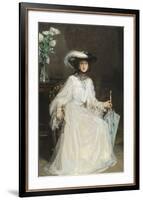 Lady Evelyn Farquhar-Sir John Lavery-Framed Premium Giclee Print