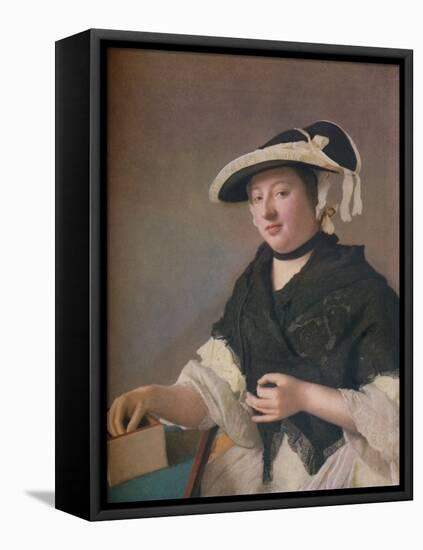 'Lady Fawkener', c1760-Jean-Etienne Liotard-Framed Stretched Canvas