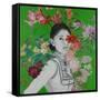 Lady Florals I-Sandra Iafrate-Framed Stretched Canvas