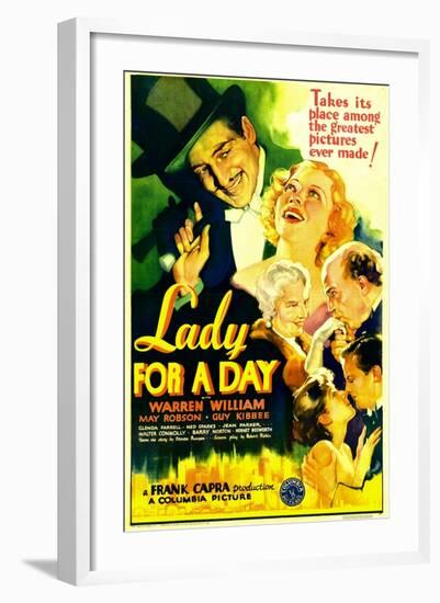 Lady for a Day, Warren William, May Robson, Guy Kibbee, 1933-null-Framed Art Print