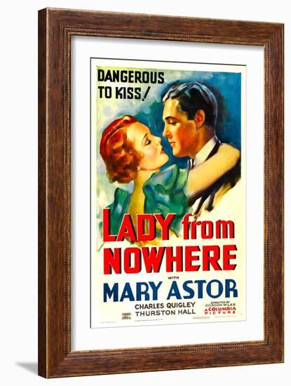 Lady from Nowhere, Mary Astor, Charles Quigley, 1933-null-Framed Art Print