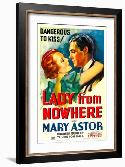 Lady from Nowhere, Mary Astor, Charles Quigley, 1933-null-Framed Art Print