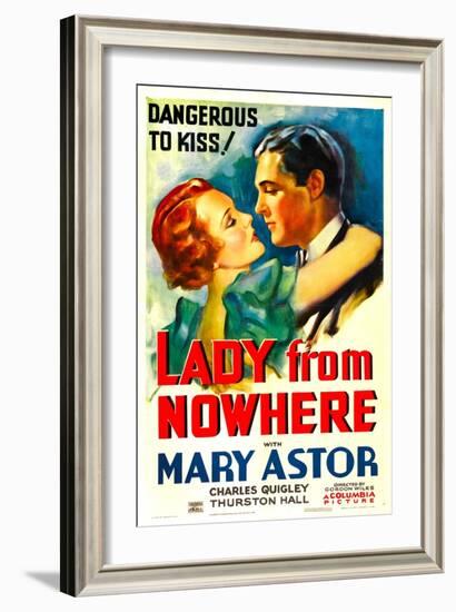 Lady from Nowhere, Mary Astor, Charles Quigley, 1933-null-Framed Art Print