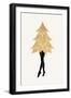 Lady Gaga at Christmas (Vers.1)-Kubistika-Framed Giclee Print