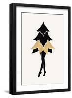 Lady Gaga at Christmas (Vers.2)-Kubistika-Framed Giclee Print