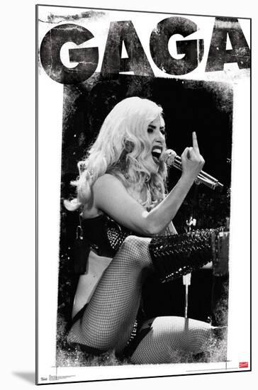 Lady Gaga - Finger-Trends International-Mounted Poster