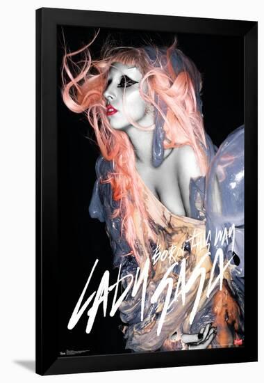 Lady Gaga - Orange Hair-Trends International-Framed Poster