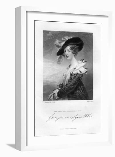 Lady Georgina Agar-Ellis, 19th Century-H Robinson-Framed Giclee Print