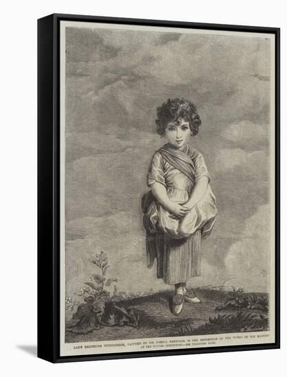Lady Gertrude Fitzpatrick-Sir Joshua Reynolds-Framed Stretched Canvas