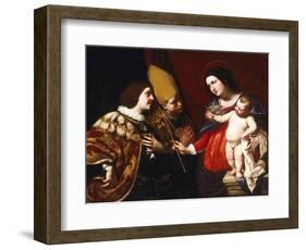 Lady Gives Sceptre of Command to Duke of Guise-Francesco De Rosa-Framed Giclee Print