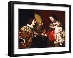 Lady Gives Sceptre of Command to Duke of Guise-Francesco De Rosa-Framed Giclee Print