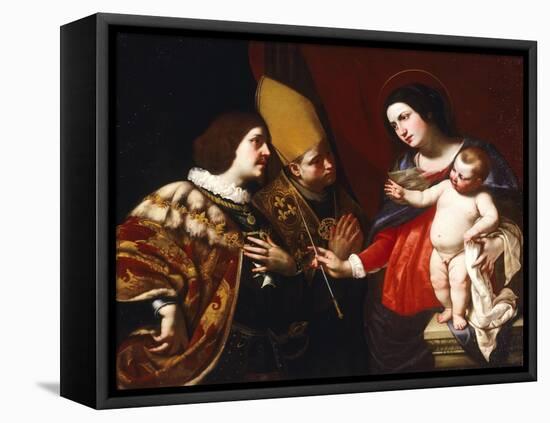 Lady Gives Sceptre of Command to Duke of Guise-Francesco De Rosa-Framed Stretched Canvas