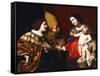 Lady Gives Sceptre of Command to Duke of Guise-Francesco De Rosa-Framed Stretched Canvas