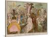 Lady Godina's Rout, Or, Peeping-Tom Spying Out Pope-Joan-James Gillray-Stretched Canvas