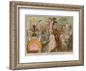 Lady Godina's Rout, Or, Peeping-Tom Spying Out Pope-Joan-James Gillray-Framed Giclee Print