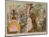 Lady Godina's Rout, Or, Peeping-Tom Spying Out Pope-Joan-James Gillray-Mounted Giclee Print