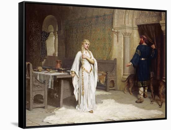 Lady Godiva, 1892-Edmund Blair Leighton-Framed Stretched Canvas