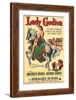 Lady Godiva, 1955-null-Framed Art Print