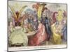 Lady Godiva's Rout or Peeping Tom Spying Out Pope Joan, Satirical Cartoon on Fashionable Modesty-null-Mounted Giclee Print