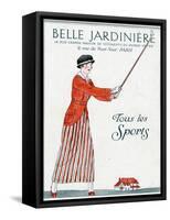 Lady Golfer 1914-Bernard Boutet De Monvel-Framed Stretched Canvas