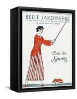 Lady Golfer 1914-Bernard Boutet De Monvel-Framed Stretched Canvas